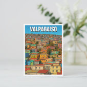 Valparaiso Chili Briefkaart (Staand voorkant)