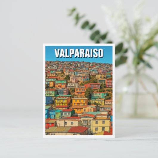 Valparaiso Chili Briefkaart (Staand voorkant)