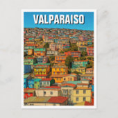 Valparaiso Chili Briefkaart (Voorkant)