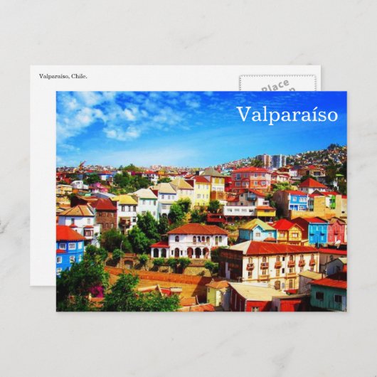 valparaíso chili briefkaart (Voorkant / Achterkant)