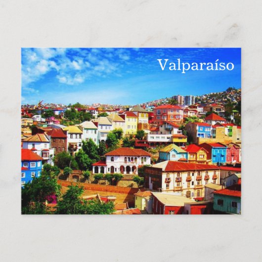 valparaíso chili briefkaart (Voorkant)