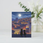 Valparaiso Chili katten bij nacht Briefkaart (Staand voorkant)