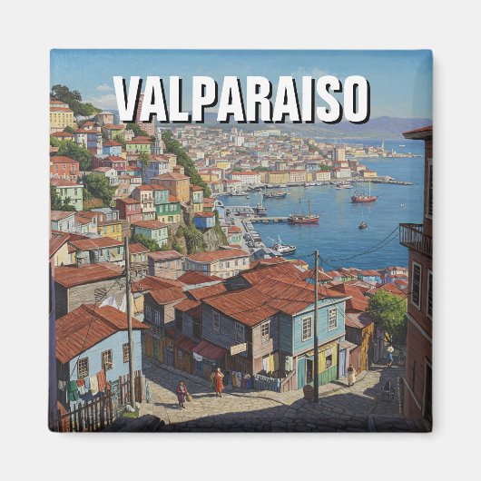 Valparaiso Chili Magneet (Voorkant)