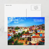 Valparaíso Chili-uitzicht Briefkaart (Voorkant / Achterkant)