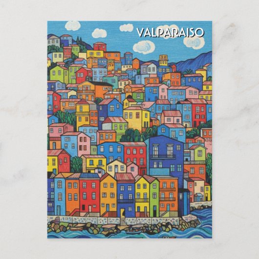 Valparaiso Chilië Briefkaart (Voorkant)