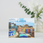 Valparaiso Chilië Briefkaart (Staand voorkant)
