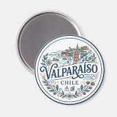 Valparaíso Chilië Magneet (Voorkant / Achterkant)