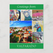 valparaíso greetings briefkaart (Voorkant)