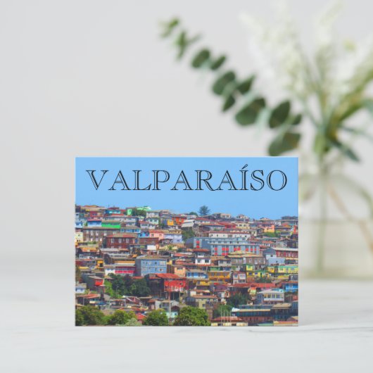 valparaíso hills briefkaart (Staand voorkant)