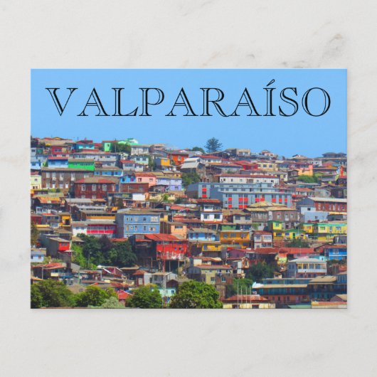 valparaíso hills briefkaart (Voorkant)