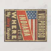 Valparaiso Indiana Briefkaart (Voorkant)