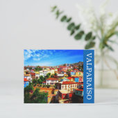 valparaíso kleuren briefkaart (Staand voorkant)