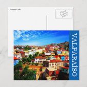 valparaíso kleuren briefkaart (Voorkant / Achterkant)