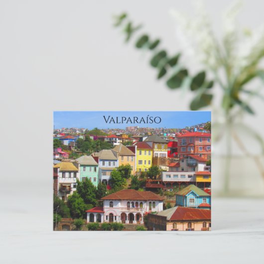valparaíso kleuren briefkaart (Staand voorkant)