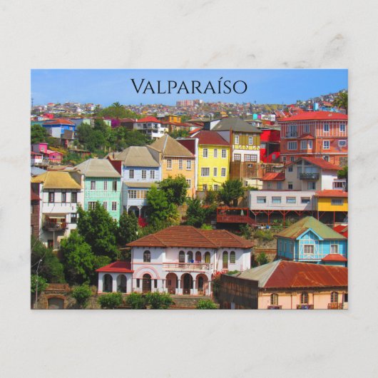 valparaíso kleuren briefkaart (Voorkant)