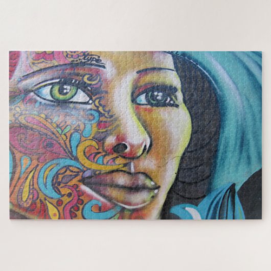 Valparaíso kunst dame legpuzzel (Horizontaal)