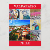 valparaíso kunstscènes briefkaart (Voorkant)