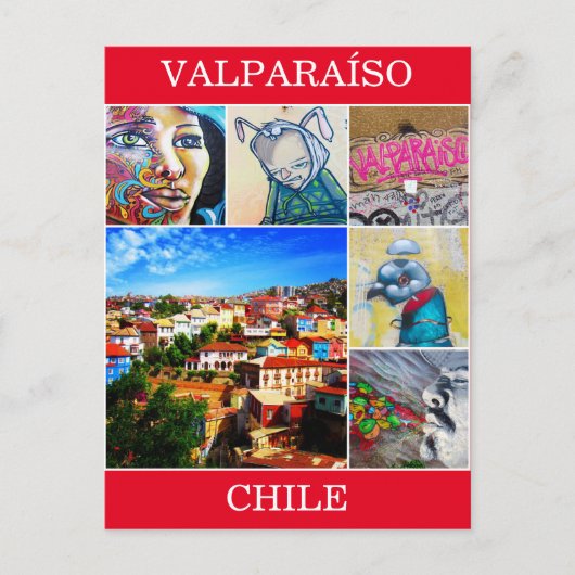 valparaíso kunstscènes briefkaart (Voorkant)