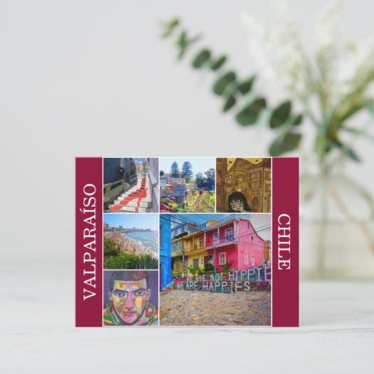 valparaíso scènes briefkaart (Staand voorkant)