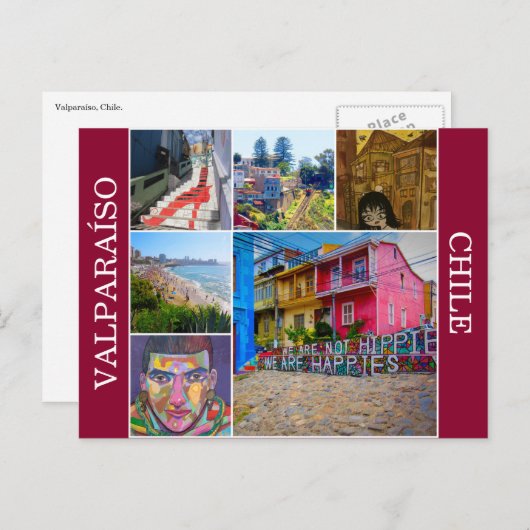 valparaíso scènes briefkaart (Voorkant / Achterkant)