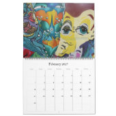 Valparaíso-straatkunst 2027 groot kalender (Feb 2027)