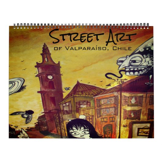 Valparaíso-straatkunst 2027 groot kalender (Hoes)