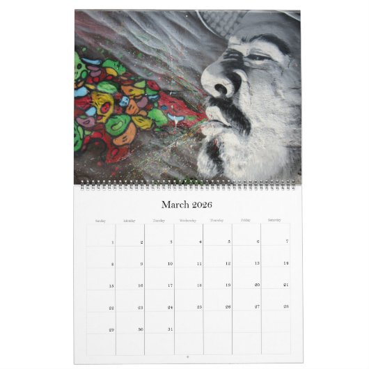 Valparaíso Street Art 2026 Groot Kalender (Mar 2026)