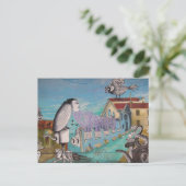 valparaíso surrealistische kunst briefkaart (Staand voorkant)