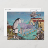 valparaíso surrealistische kunst briefkaart (Voorkant / Achterkant)