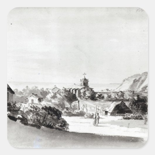 Valparaiso Vierkante Sticker (Voorkant)