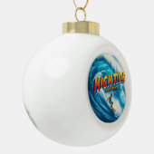 Vals Canvasprint met Wikkel Keramische Bal Ornament (Links)