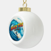 Vals Canvasprint met Wikkel Keramische Bal Ornament (Rechts)