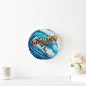 Vals Canvasprint met Wikkel Ronde Klok (Huis)