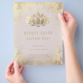 VALS goud folie lotus logo ontwerp Flyer (Hand)