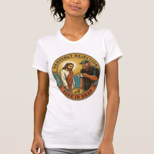 Vals ID Jesis ingenomen Boze uitsmijter Club Feest T-shirt