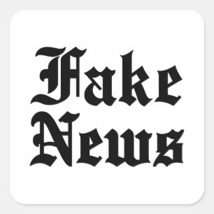 Vals Nieuws Vierkante Sticker