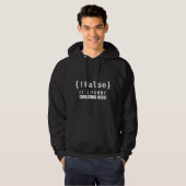 Vals - Programmeur Code Coderen Software Hoodie (Voorkant volledig)