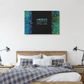 VALS STARS & SQUARES Bat Mitzvah Sign In Board Canvas Afdruk (Insitu (Slaapkamer))