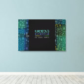 VALS STARS & SQUARES Bat Mitzvah Sign In Board Canvas Afdruk (Insitu (Houten vloer))