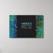 VALS STARS & SQUARES Bat Mitzvah Sign In Board Canvas Afdruk (Voorkant)