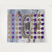 VALSCHERMEN, PURPEREN HART en AIRBORNE WINGS Wandkleed (Voorkant (horizontaal))