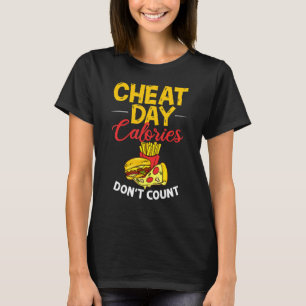 Valsdag Dieet Eten Workout Quotes Fitness Gym 4 T-shirt