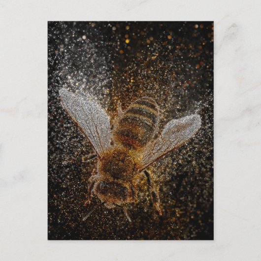 Valse bijen zijn Magisch Briefkaart (Voorkant)
