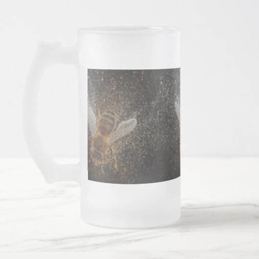 Valse bijen zijn Magisch Matglas Bierpul (Links)