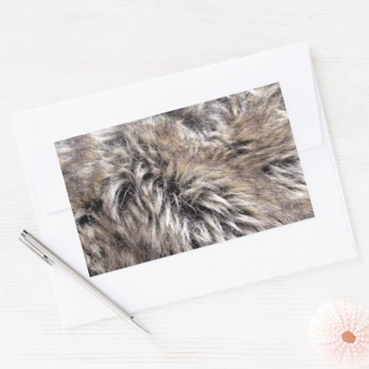 Valse bonttextuur rechthoekige sticker (Envelop)