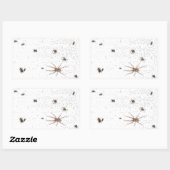 Valse bugs op het scherm of raamprop rechthoekige sticker (Vel)