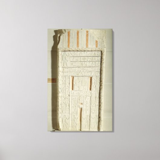 Valse deur van Sheshi, c.2300-2200 BC (geschilderd Canvas Afdruk (Voorkant)