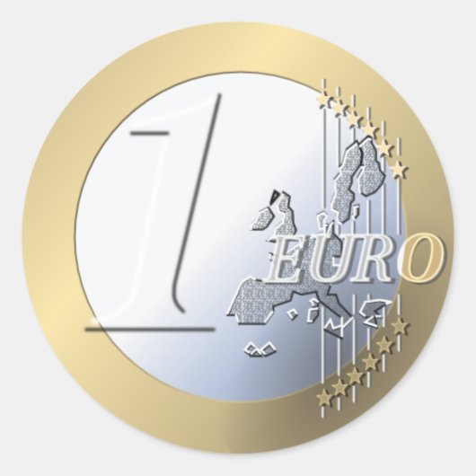 Valse euro-stickers ronde sticker (Voorkant)