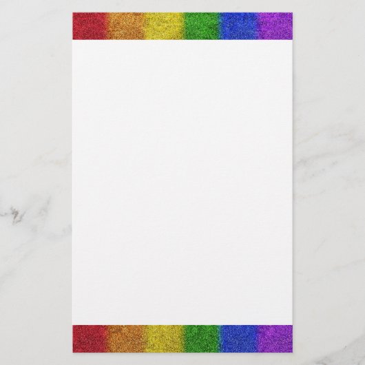 Valse regenbooggradiënt briefpapier (Voorkant)