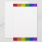 Valse regenbooggradiënt briefpapier (Voorkant / Achterkant)